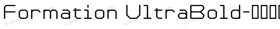 Formation UltraBold字体转换